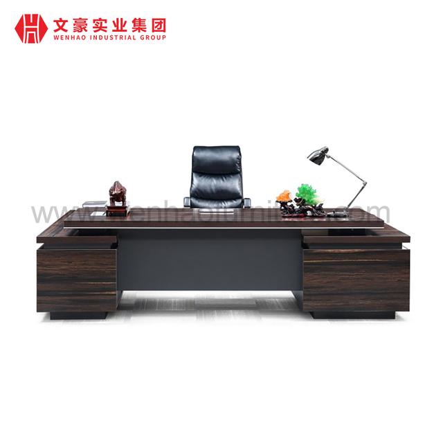 L Shaped Boss CEO مكتب تنفيذي بتصميم عصري فاخر