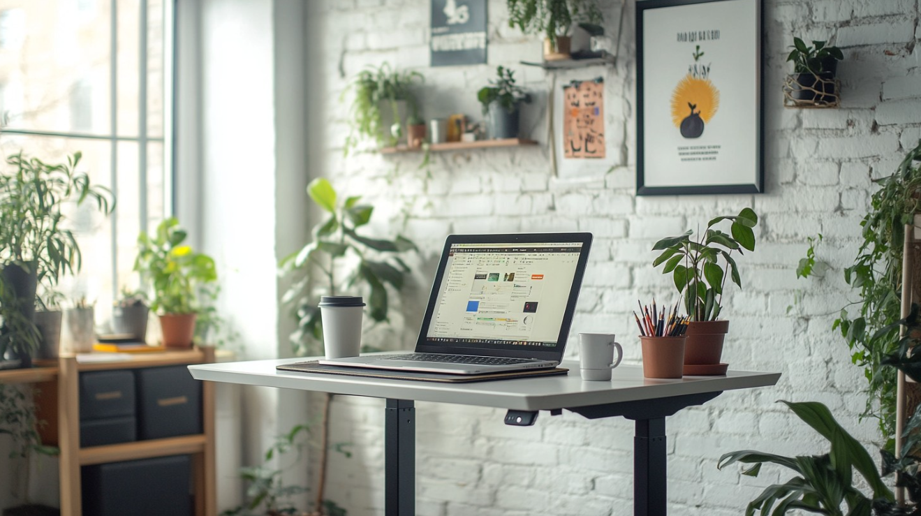 مكتب قائم قابل للتعديل