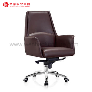 كرسي عمل مريح للمكتب مع عجلات PU Boss Office Chairs Manufactuers في الصين