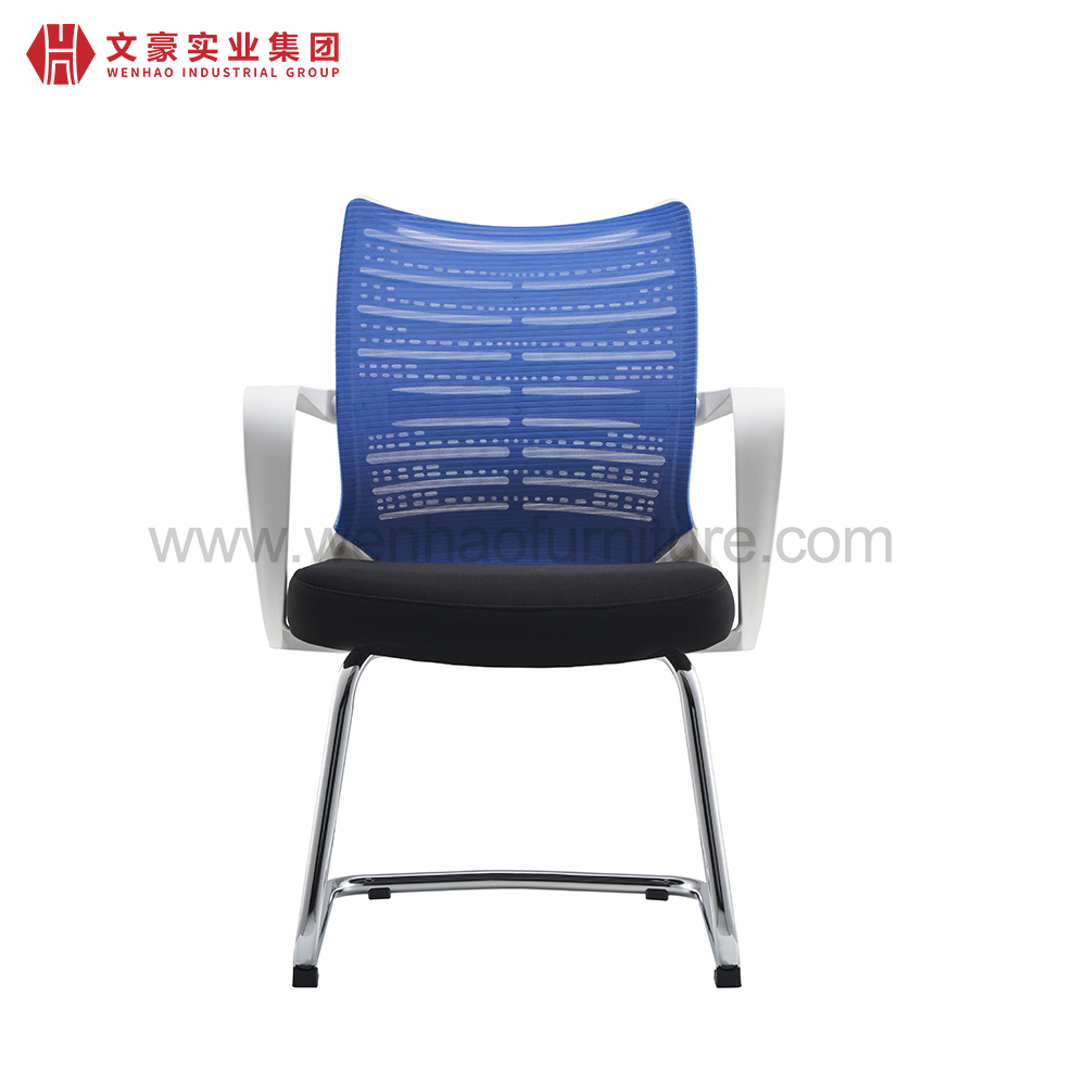 كرسي مؤتمرات مكتب شبكي أزرق حديث منجد مع إطار أبيض