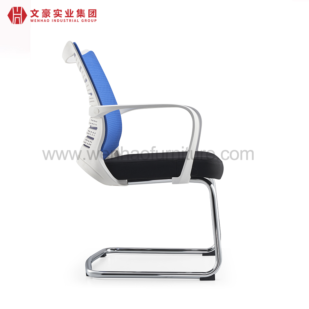 كرسي مؤتمرات مكتب شبكي أزرق حديث منجد مع إطار أبيض